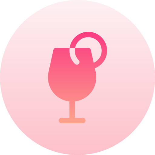 cocktail Basic Gradient Circular icon