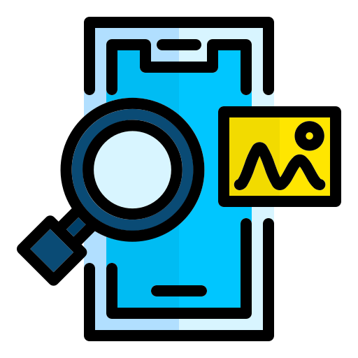Mobile search Generic Outline Color icon