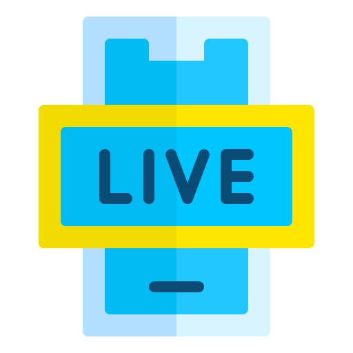 live streaming Generic Flat icoon
