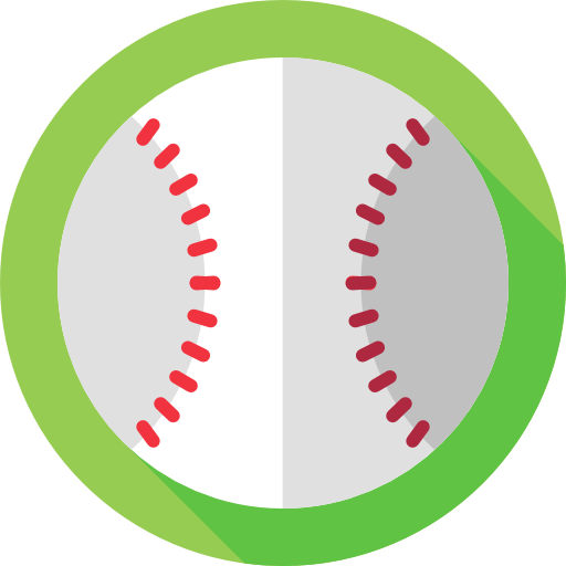 béisbol Flat Circular Flat icono