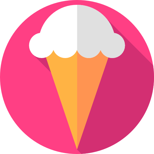 アイスクリーム Flat Circular Flat icon