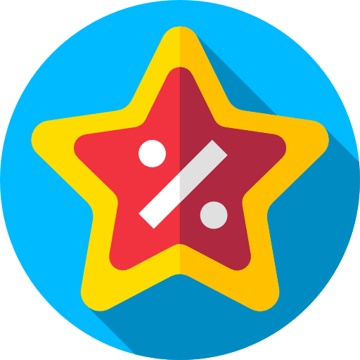 Star Flat Circular Flat icon