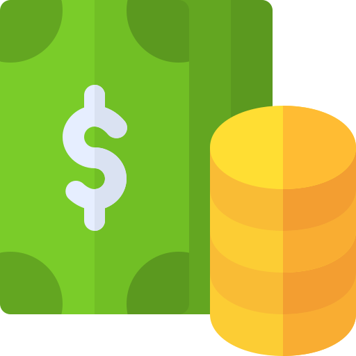 dinero en efectivo Basic Rounded Flat icono