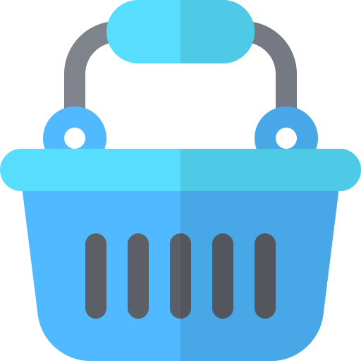 cesta de la compra Basic Rounded Flat icono