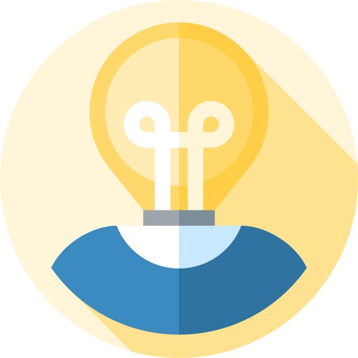 Idea Flat Circular Flat icon