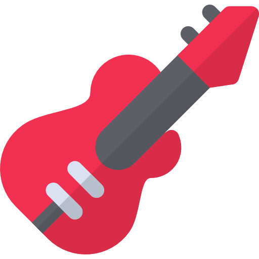 ロックギター Basic Rounded Flat icon