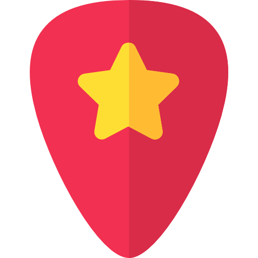 ギターピック Basic Rounded Flat icon