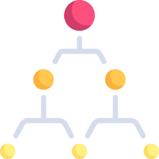 hierarchische struktur Special Flat icon
