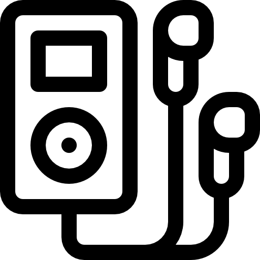 mp3 Basic Rounded Lineal Icône