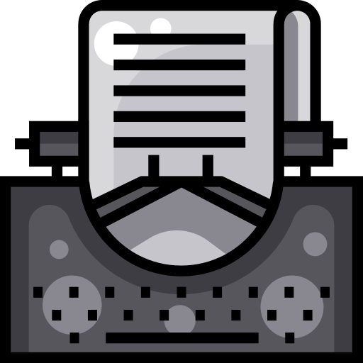 máquina de escrever Detailed Straight Lineal color Ícone