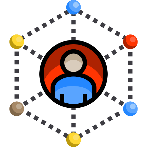 Networking Detailed Straight Lineal color icon
