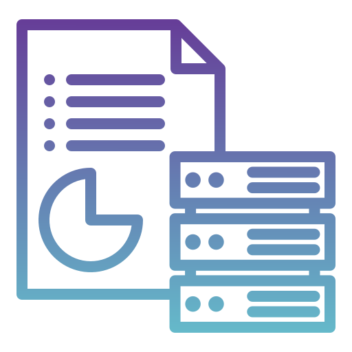 database rapport Generic Gradient icoon