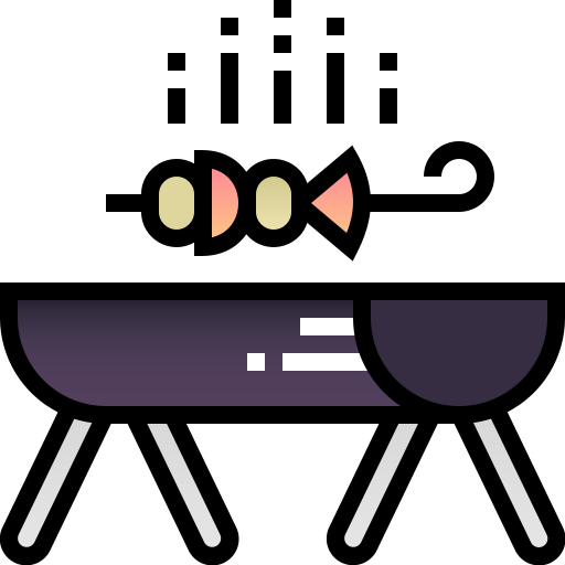 Barbecue Pixelmeetup Lineal Color icon