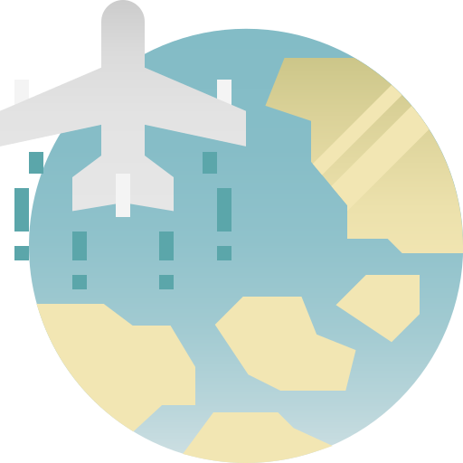Flight Pixelmeetup Flat icon