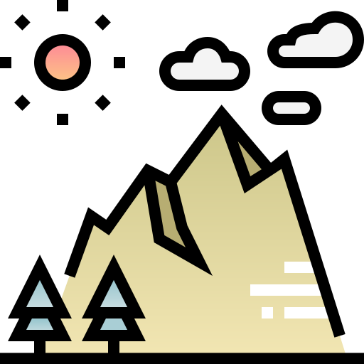 góra Pixelmeetup Lineal Color ikona