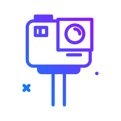 Action camera Generic Gradient icon