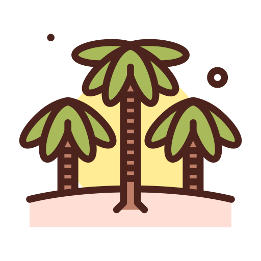 코코넛 나무 Darius Dan Lineal Color icon