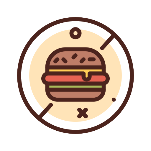 bez fast foodów Darius Dan Lineal Color ikona