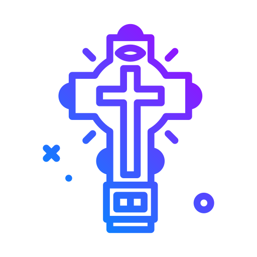 krzyż prawosławny Generic Gradient ikona