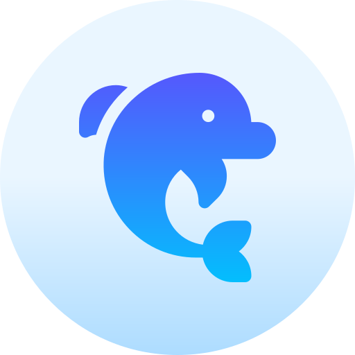 Dolphin Basic Gradient Circular icon