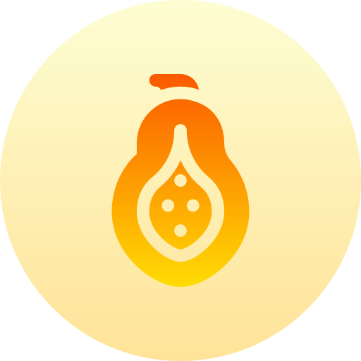パパイヤ Basic Gradient Circular icon