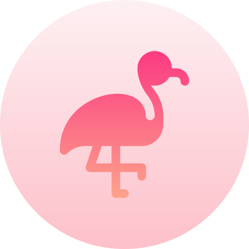 flamingo Basic Gradient Circular Ícone