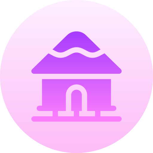 小屋 Basic Gradient Circular icon
