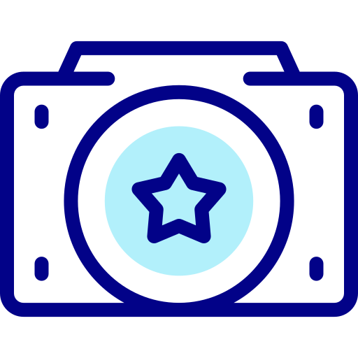 Photo camera Detailed Mixed Lineal color icon