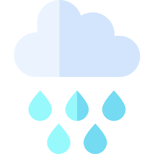 雨 Basic Straight Flat icon