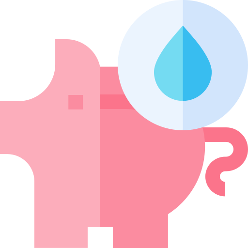 ahorrar agua Basic Straight Flat icono