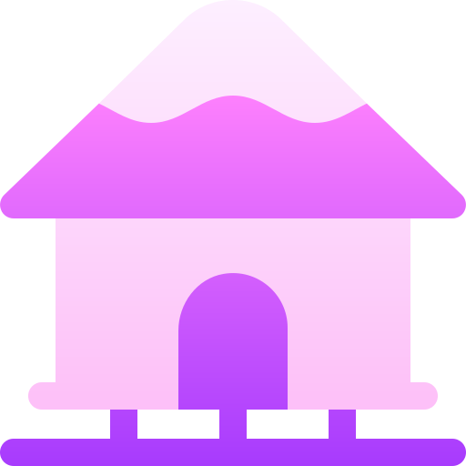 cabaña Basic Gradient Gradient icono