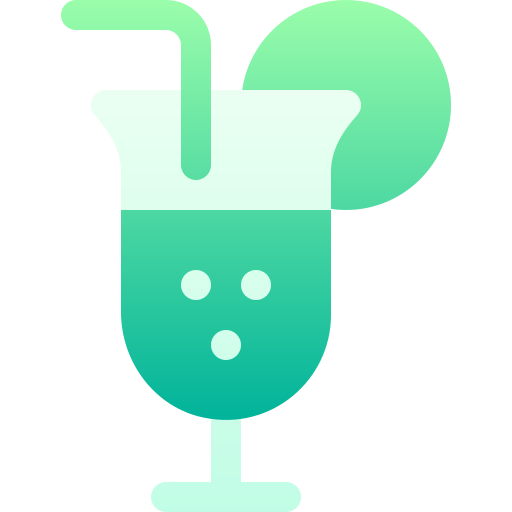 bebida tropical Basic Gradient Gradient icono