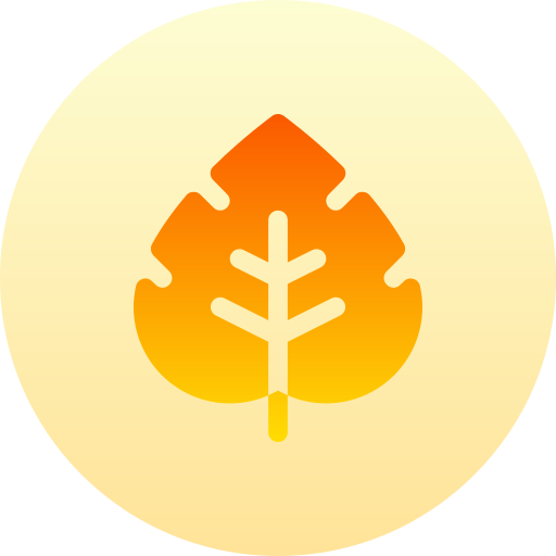 Leaf Basic Gradient Circular icon