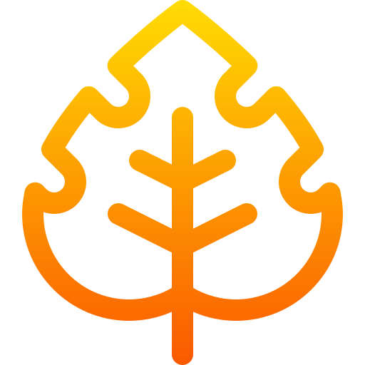 잎 Basic Gradient Lineal color icon