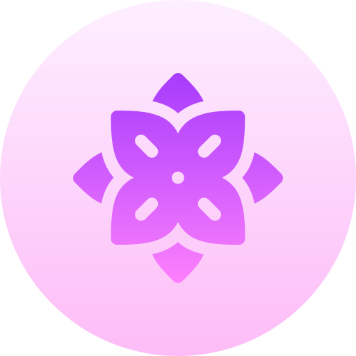 花 Basic Gradient Circular icon
