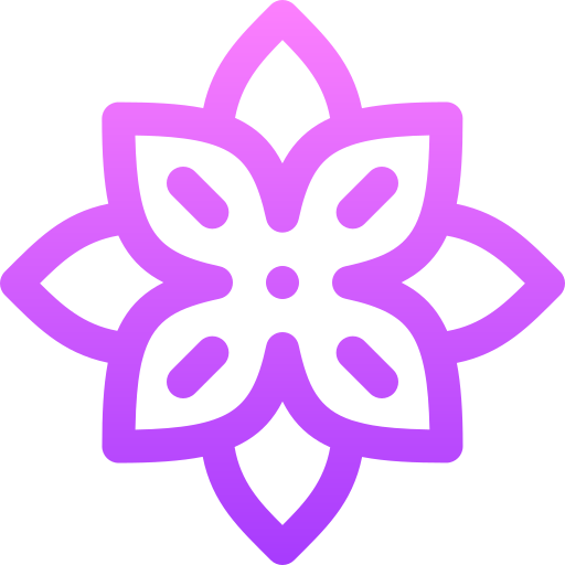 꽃 Basic Gradient Lineal color icon