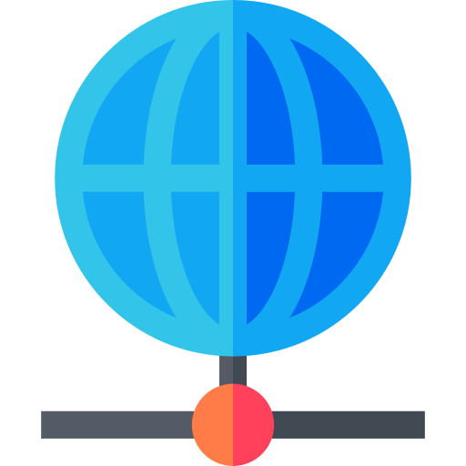 Internet Basic Straight Flat icon