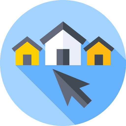 Home Flat Circular Flat icon