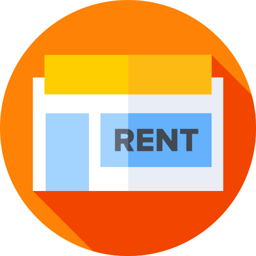 Rent Flat Circular Flat icon