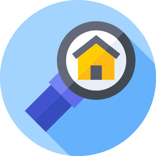 immobilien Flat Circular Flat icon