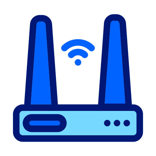 router bezprzewodowy Generic Blue ikona