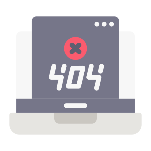 Ошибка 404 Generic Flat иконка