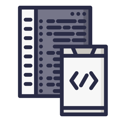 Code Generic Outline Color icon