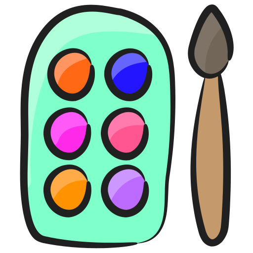 Color palette Generic Hand Drawn Color icon