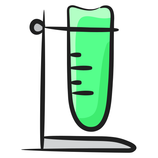 Test tube Generic Hand Drawn Color icon