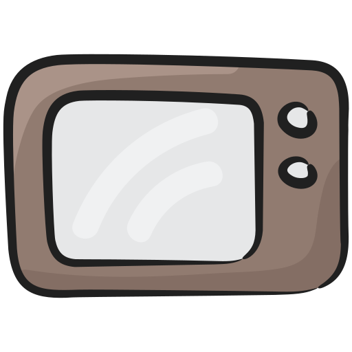 televisión Generic Hand Drawn Color icono