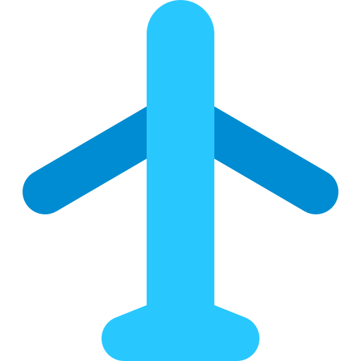 avion Generic Blue Icône