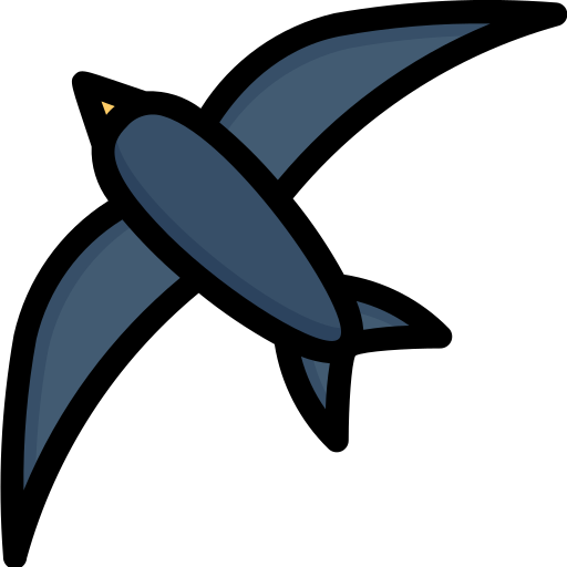 Swallow Generic Outline Color icon