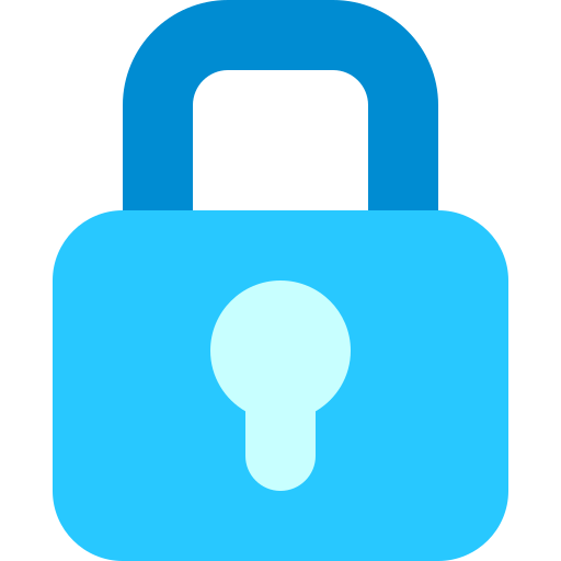 Lock Generic Blue icon