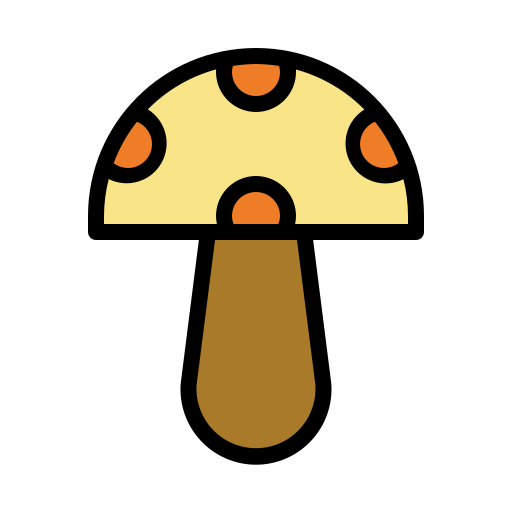 버섯 Generic Outline Color icon